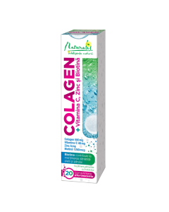 Colagen + Vitamina C, Zinc și Biotina, 20 comprimate efervescente, Naturalis