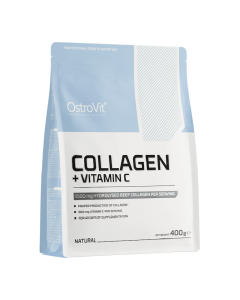 Colagen cu Vitamina C, Natural, 400 g, OstroVit