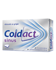 Coldact Sinus, 500 mg/30 mg, 20 comprimate filmate, Terapia