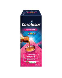 ColdTusin Junior sirop pt. tuse seaca si productiva, 120 ml