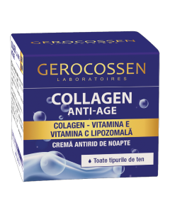 Crema antirid de noapte Collagen Anti-Age, 50ml, Gerocossen