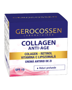 Crema antirid de zi SPF10, Collagen Anti-Age, 50ml, Gerocossen