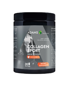 Collagen Sport pulbere cu aroma de piersica, 600g, Adams 