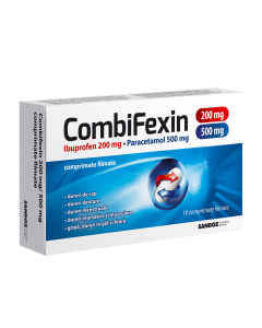 CombiFexin, 200 mg/ 500 mg, 10 comprimate filmate, Sandoz