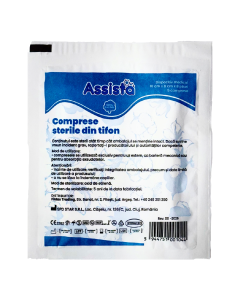 Comprese sterile pliate 10cm*8cm, 5 bucati, Assista 
