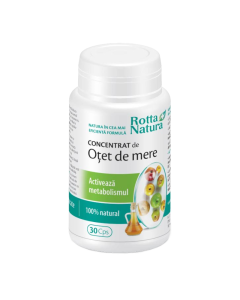 Concentrat de otet de mere, 30 capsule, Rotta Natura