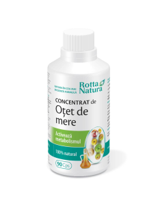Concentrat otet mere si vitamina E, 90 capsule, Rotta Natura