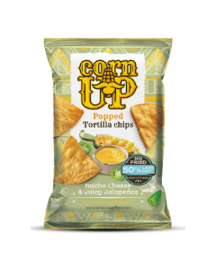 Tortillas Chips Nacho cu Cheese & Jalapenos 60g, Corn Up