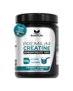 Creatine Monohydrate 100% Premium, 500 g, Boost4Life