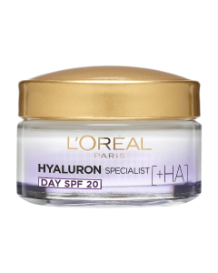 Crema antirid hidratanta de zi cu SPF 20 Hyaluron Specialist, 50 ml, LOreal
