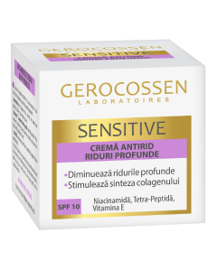 Crema antirid riduri profunde Sensitive, 50 ml, Gerocossen