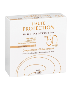 Crema compacta nuantatoare fotoprotectie SPF50, nuanta Sable Beige, 10 g, Avene