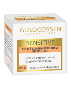 Crema contra petelor si pistruilor SPF30 Sensitive, 50 ml, Gerocossen