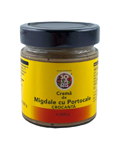 Crema de migdale cu portocale crocanta, 200 g, Solaris