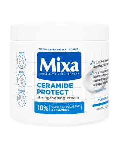 Crema cu efect fortifiant pentru fata si corp Ceramide Protect, 400 ml, Mixa