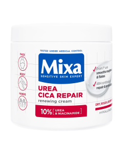 Crema cu efect regenerator pentru fata si corp Urea Cica Repair, 400 ml, Mixa