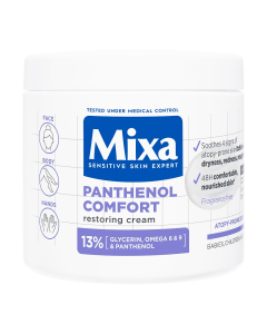 Crema cu efect reparator pentru fata si corp Panthenol Comfort, 400 ml, Mixa