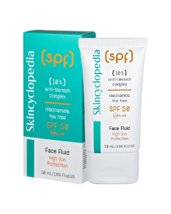 Crema de fata cu SPF50 pentru tenul cu imperfectiuni, 50 ml, Skincyclopedia
