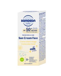 Crema de fata pentru copii cu protectie solara SPF50+, 30 ml, Sanosan