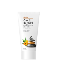 Crema de maini cu Galbenele si Aloe Vera, 50 ml, Alevia
