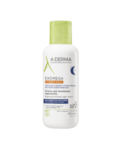 Crema de noapte reparatoare si emolienta Exomega Control, 400 ml, A-Derma
