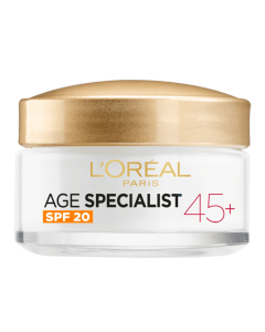 Crema antirid de zi cu SPF20, Age Specialist 45+, 50 ml, LOreal