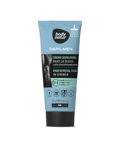 Crema depilatoare 4-in-1 barbati, pentru dus, 200ml, Body Natur