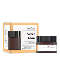 Crema-gel iluminatoare cu Acid Ascorbic 5% + Acid Ferulic 1%, antirid, Super Glow, 50 ml, Bio Balance