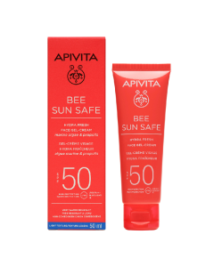 Crema-gel protectie solara pentru ten SPF50 Bee Sun Safe, 50 ml, Apivita