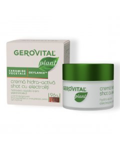 Crema Hidra-Activa Shot cu electroliti Plant, 50 ml, Gerovital