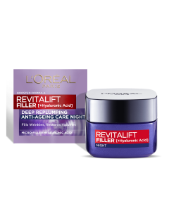 Crema hidratanta antirid de noapte Revitalift Filler, 50ml, LOreal
