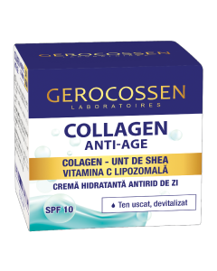 Crema hidratanta antirid de zi SPF10 Collagen Anti-Age, 50ml, Gerocossen