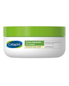 Crema hidratanta de noapte cu Acid Hialuronic, 48 ml, Cetaphil