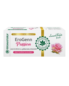 Crema intima cu galbenele si trandafir EroGenn Passion, 20 ml, Vivanatura