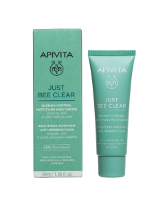Crema matiafianta anti acnee Just Bee Clear, 40 ml, Apivita
