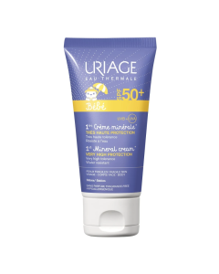 Crema minerala pentru protectie solara cu SPF 50+ 1er Bebe, 50 ml, Uriage