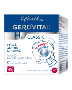 Crema nutritiva antirid de noapte H3 Classic, 50 ml, Gerovital