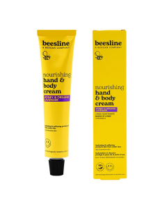 Crema nutritiva pentru maini si corp, Miere si lavanda organica, 100 ml, Beesline