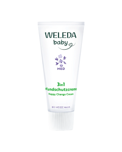 Crema pentru zona scutecului 3in1 cu nalba alba Baby Derma, 50 ml, Weleda