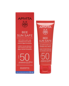 Crema protectie solara anti-pete SPF50 Bee Sun Safe, 50 ml, Apivita 