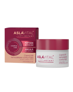 Crema remodelare contur fata Lift Instant, 50 ml, Aslavital