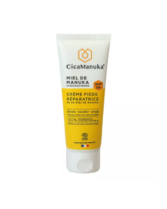 Crema reparatoare pentru picioare cu 5% miere de Manuka IAA15+, ecologica, 75 ml, CicaManuka