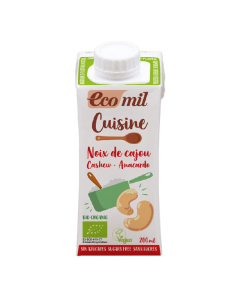 Crema vegetala bio pentru gatit din caju, 200ml, Ecomil Cuisine