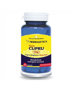 Cupru Forte 5mg, 60 capsule, Herbagetica