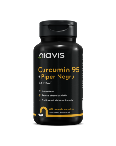 Curcumin 95 + Piper Negru, 60 capsule, Niavis