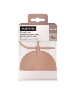 Cutie din silicon pentru suzeta Colour Essence, caramiziu, Suavinex