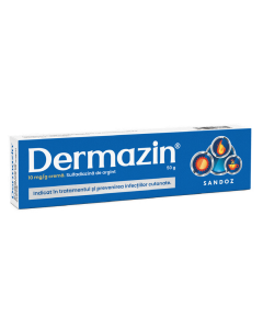 Dermazin cremă, 10mg/g, 50 g, Sandoz