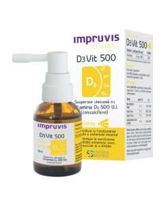 Vitamins D3Vit 500 Spray, 20 ml, Impruvis 