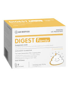 Digest Family suspensie orala, 7 flacoane, Ab-Biotics
