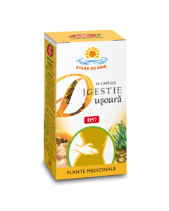 Digestie Usoara, D57, 30 capsule, Fares